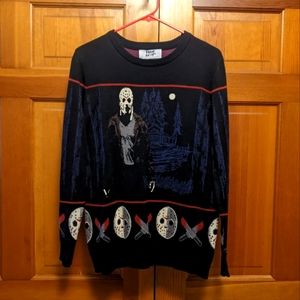 Friday the 13th Camp Crystal Lake Adult Ugly Halloween Sweater Unisex Small